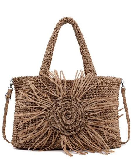 Bolso Shopper Boho de rafia - Arden House