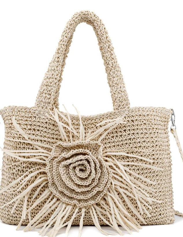 Bolso Shopper Boho de rafia - Arden House