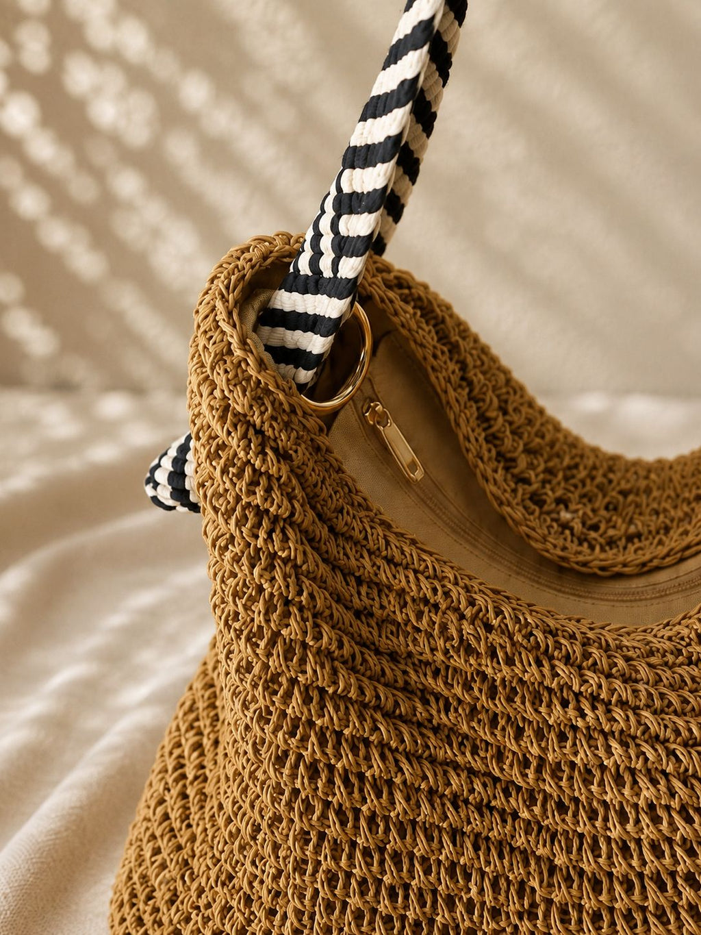 Bolso Boho Crochet trenzado rafia - Arden House